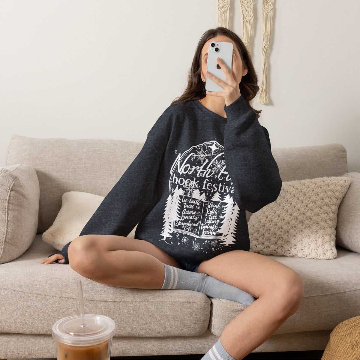 North Pole Book Festival, Crewneck Sweatshirt (Gildan brand)