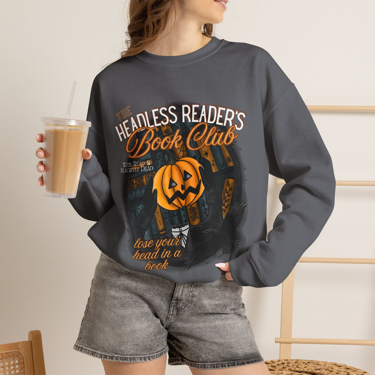 The Headless Reader's Book Club Sweatshirt (Gildan Brand)