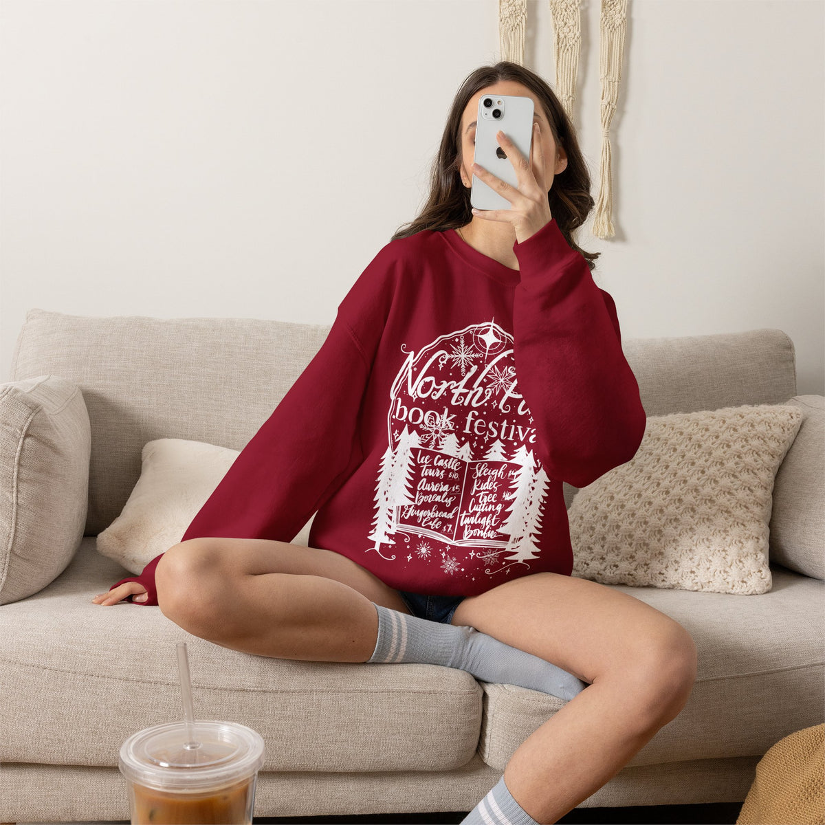 North Pole Book Festival, Crewneck Sweatshirt (Gildan brand)