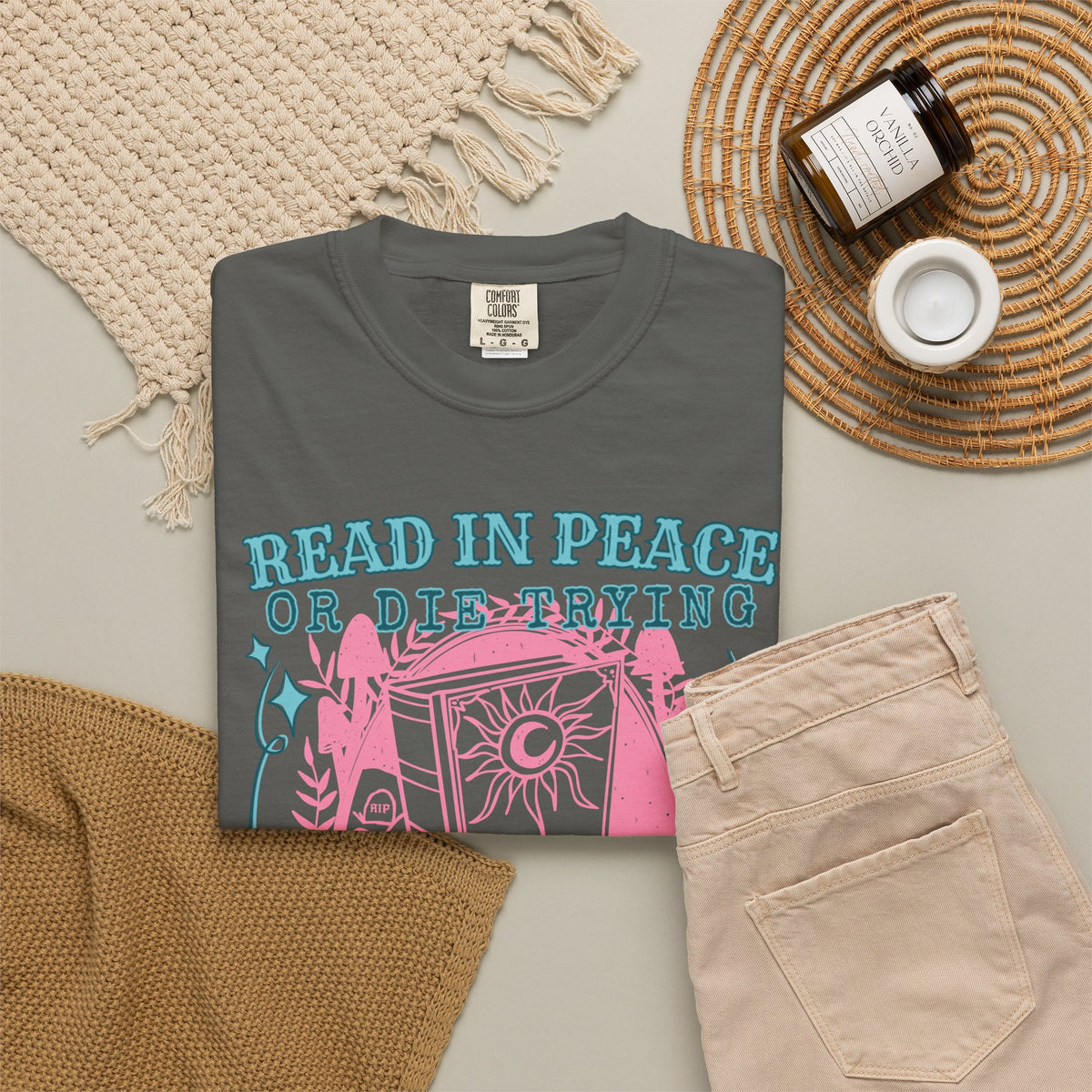 Read in Peace T-Shirt (Comfort Colors brand)