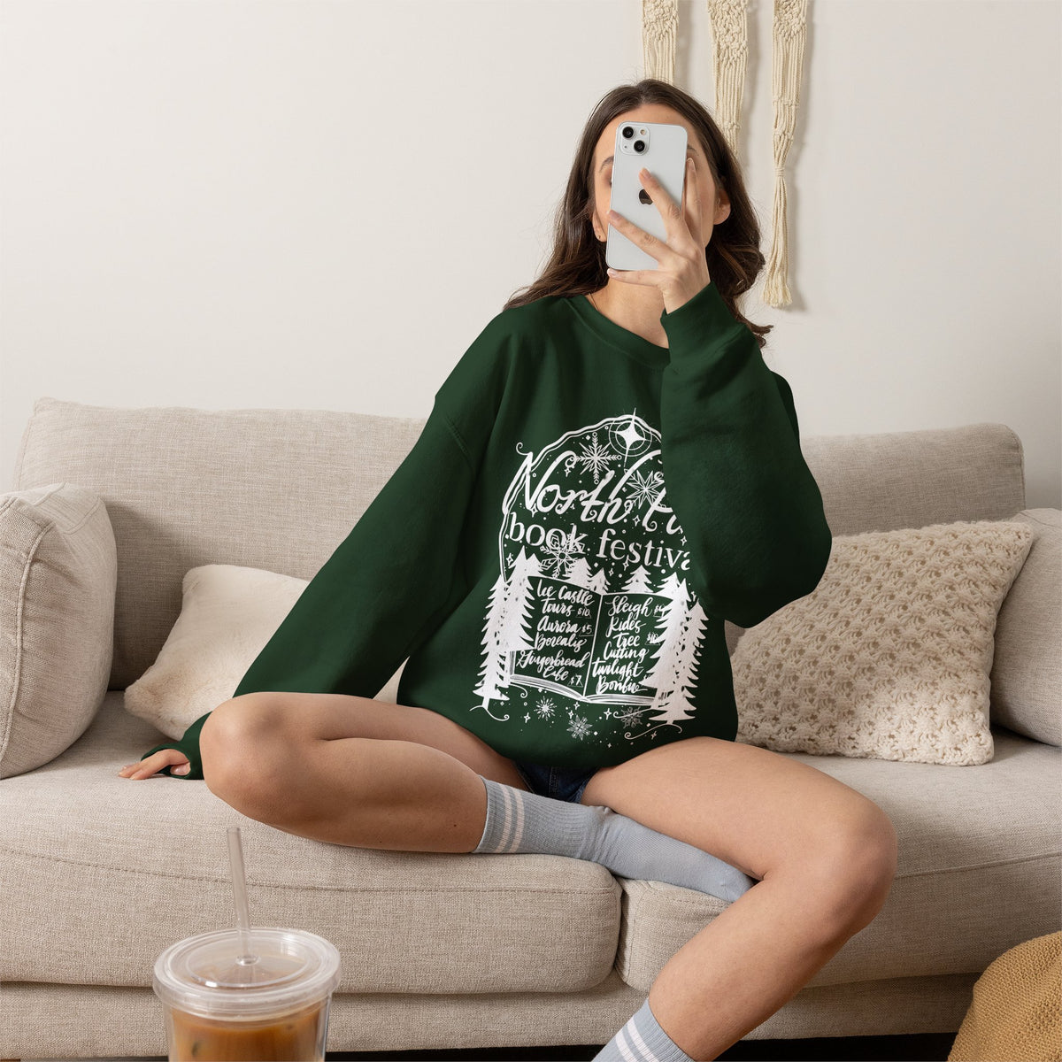 North Pole Book Festival, Crewneck Sweatshirt (Gildan brand)
