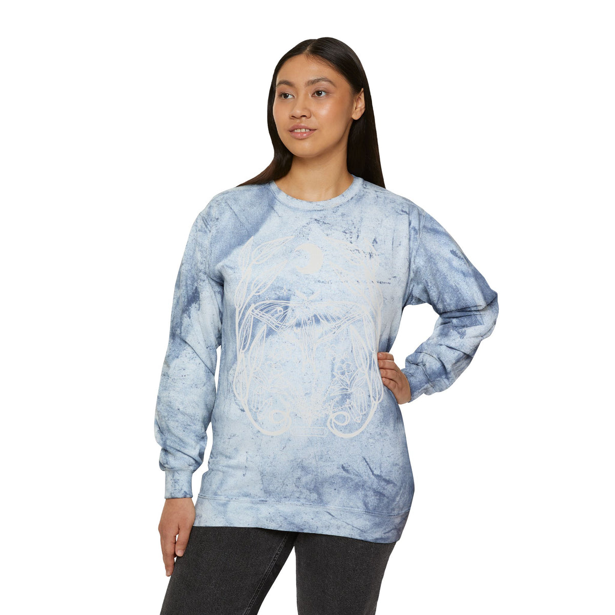 Light Ahead Marble Crewneck Sweatshirt (Comfort Colors brand)