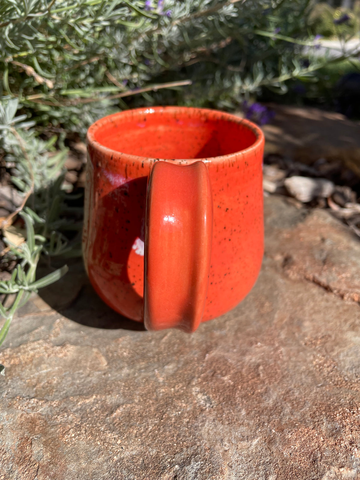 Orange Flower Mug